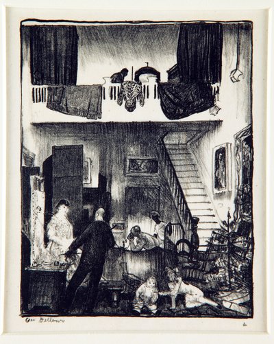 The Studio, Christmas 1916 by George Wesley Bellows